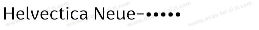 Helvectica Neue字体转换